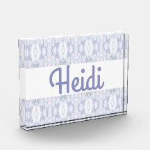 Heidi Print Decorative Acrylic Block