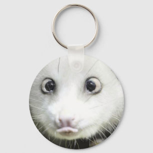 Heidi The Cross Eyed Opossum Key Ring