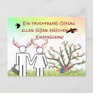 Heidnische Postkarte Ostara Postcard