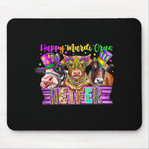 Heifer Cow Happy Mardi Gras For Men Women Kids Boy Mouse Mat