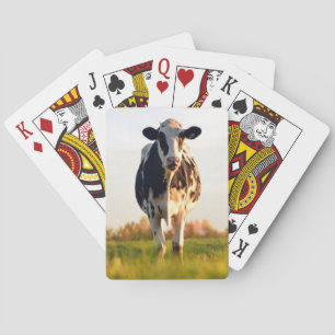 Heifer in the Pasture Playing Cards
