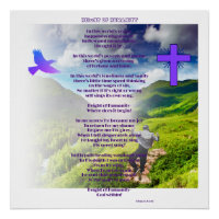 Height Of Humanity Faith Poem Glossy Poster