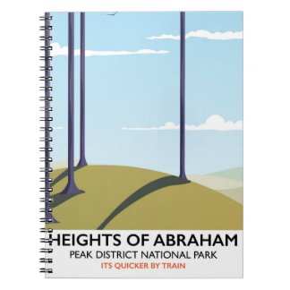 Heights of Abraham Peak District Rail poster Notebook