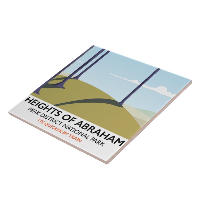 Heights of Abraham Peak District Rail poster Tile (Side)