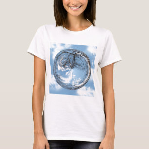 Heights of Heaven with  tree, clouds , sky, bubble T-Shirt