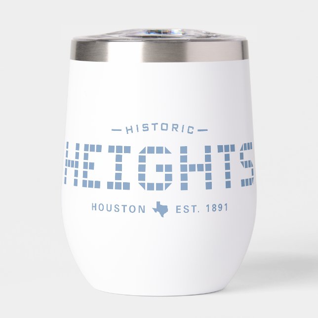 Heights Tile, Blue Tile, Houston Heights (Front)