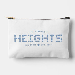 Heights Tile, Blue Tile, Houston Heights Accessory Pouch