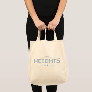 Heights Tile, Blue Tile, Houston Heights Tote Bag