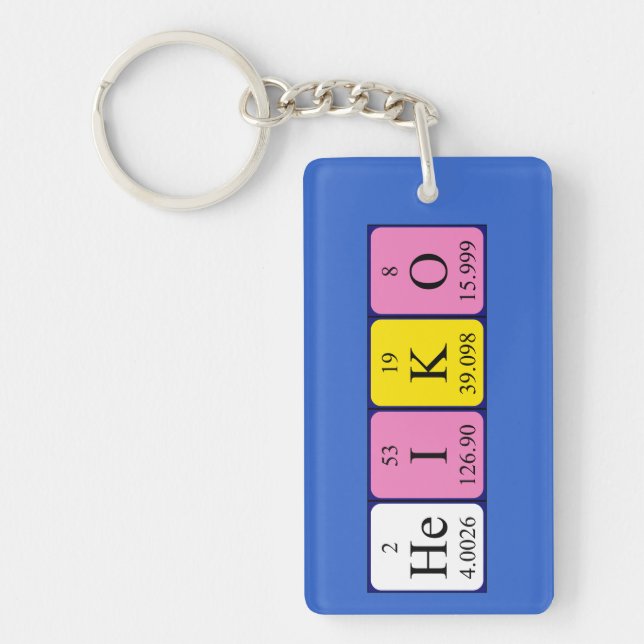 Heiko periodic table name keyring (Front)