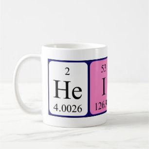 Heiko periodic table name mug
