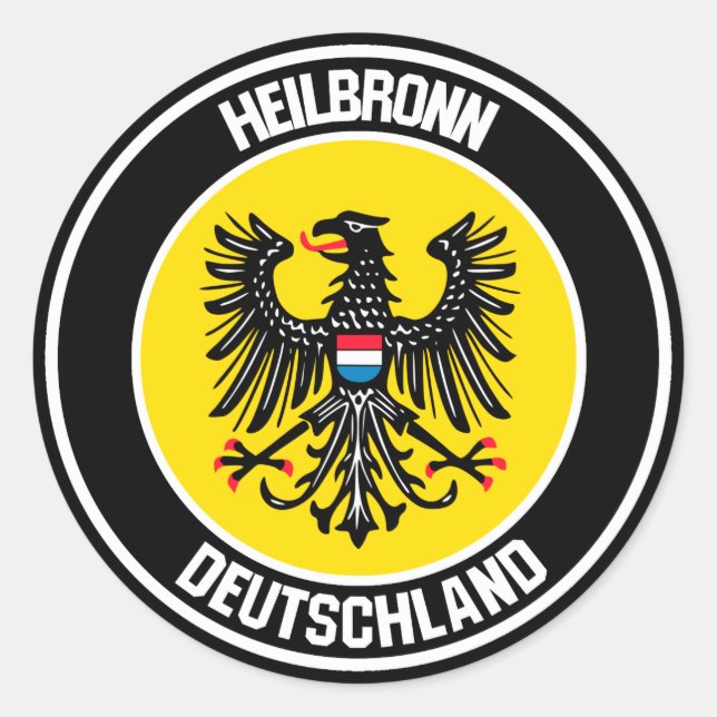 Heilbronn Round Emblem Classic Round Sticker (Front)