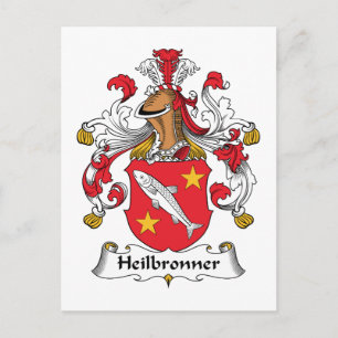 Heilbronner Family Crest Postcard