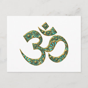 Heiliges OM (AUM -ICH BIN) - Spirituelles Symbol Postcard