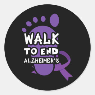Heimer Walk To End Heimerheimer Heimerheimers Awar Classic Round Sticker
