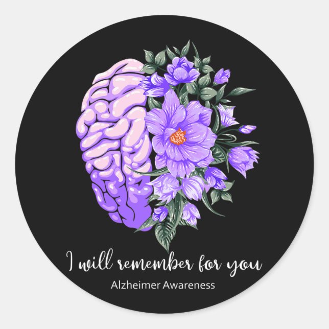 Heimerheimer Awareness  Classic Round Sticker (Front)