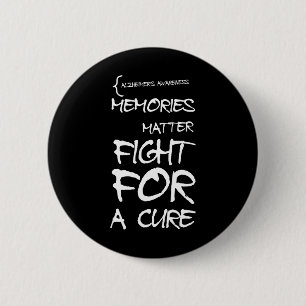 Heimerheimer Awareness Design Support Month Purple 6 Cm Round Badge
