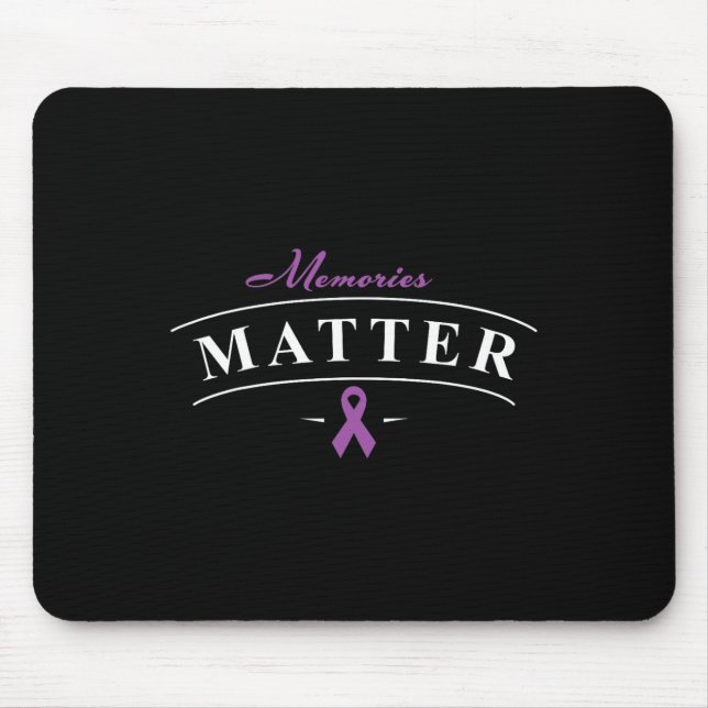 Heimerheimer Awareness Design Support Month Purple Mouse Mat (Front)