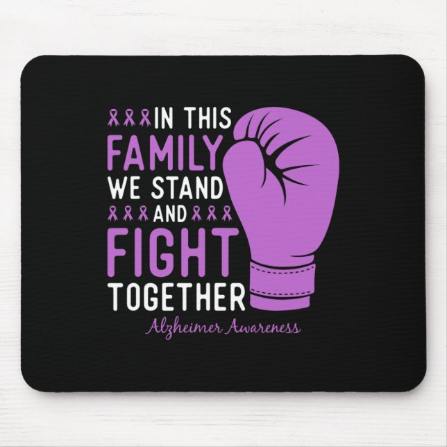 Heimerheimer Awareness Family Fight Support Boxing Mouse Mat (Front)