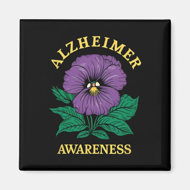 Heimerheimer Awareness Flowers  Magnet (Front)