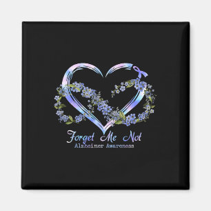 Heimerheimer Awareness Forget Me Not Infinity Hear Magnet