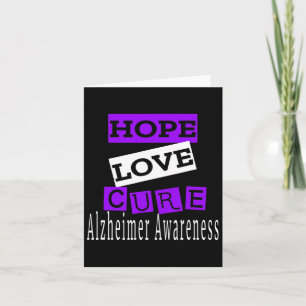 Heimerheimer Awareness Hope Love Cure Card