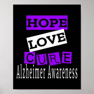Heimerheimer Awareness Hope Love Cure Poster
