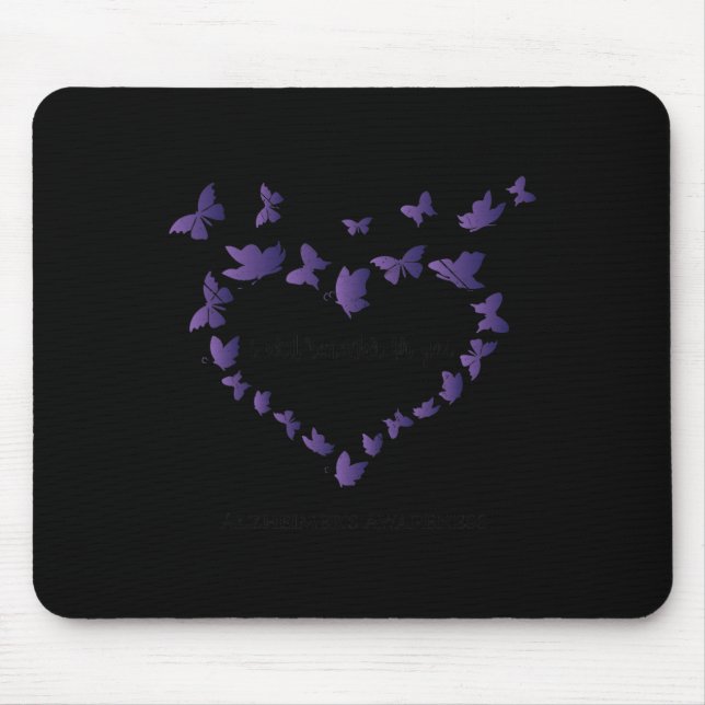 Heimerheimer Awareness I Will Remember For You Cut Mouse Mat (Front)