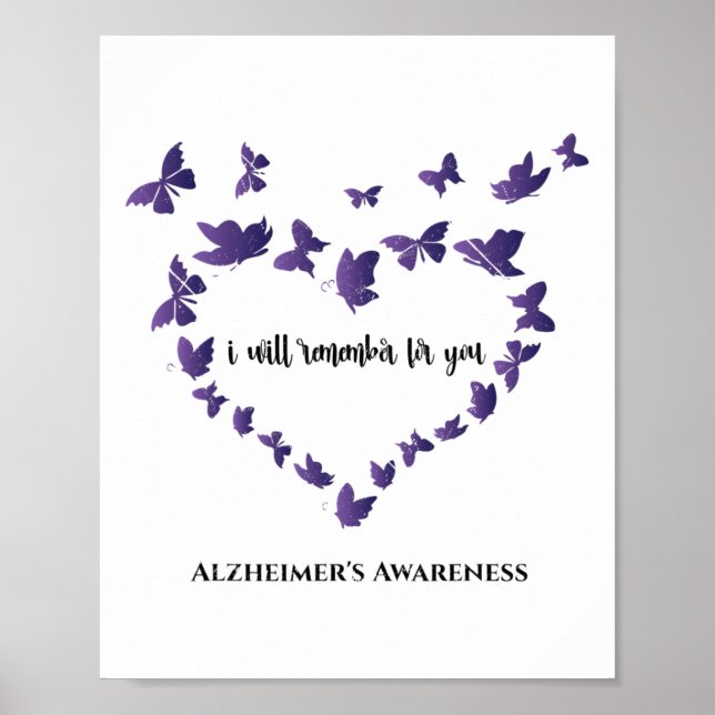 Heimerheimer Awareness I Will Remember For You Cut Poster (Front)
