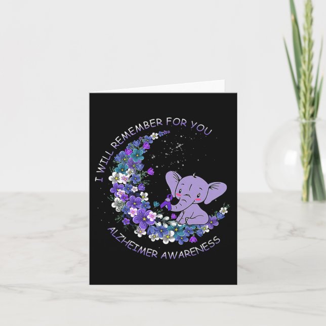 Heimerheimer Awareness I Will Remember For You Ele Card (Front)
