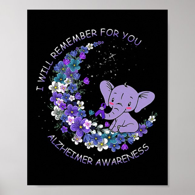 Heimerheimer Awareness I Will Remember For You Ele Poster (Front)