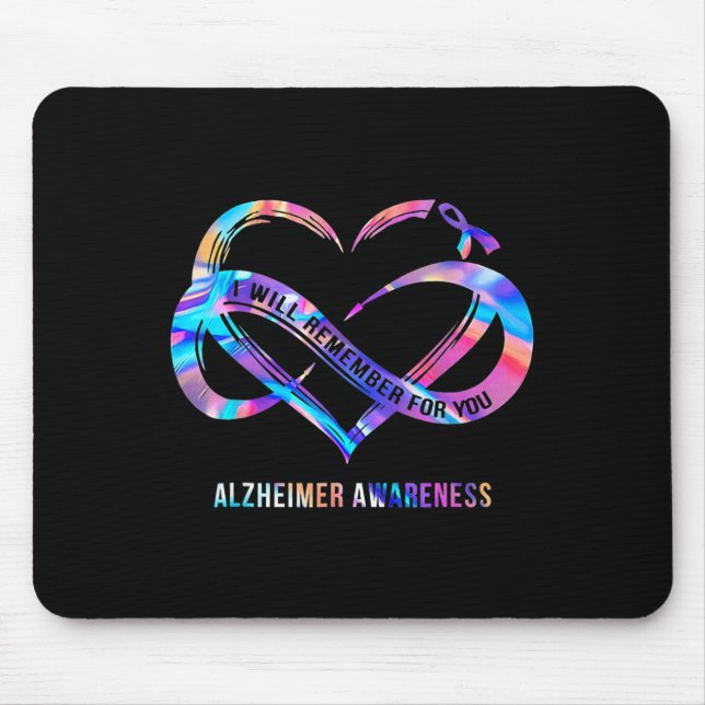 Heimerheimer Awareness I Will Remember For You  Mouse Mat (Front)