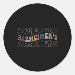 Heimerheimer' Awareness Love Never Forgets 1 Classic Round Sticker