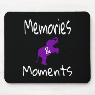 Heimerheimer Awareness Purple Elephant Support Mem Mouse Mat