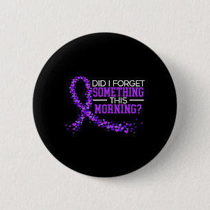 Heimerheimer Awareness Purple Ribbon 1 6 Cm Round Badge