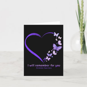 Heimerheimer Awareness Remember Forever Tees Card