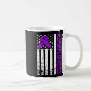 Heimerheimer Awareness Shirt - Usa Flag Purple Rib Coffee Mug