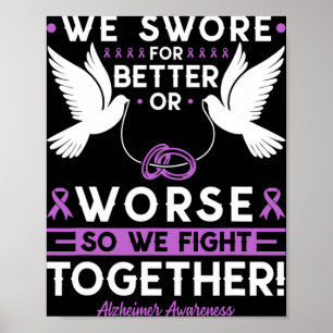 Heimerheimer Awareness Spouse Husnd Wife Support  Poster