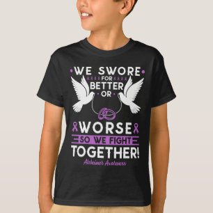 Heimerheimer Awareness Spouse Husnd Wife Support T-Shirt