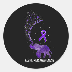 Heimerheimer Awareness Spread The Hope Find A Cure Classic Round Sticker