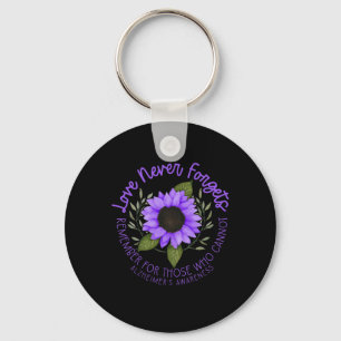 Heimerheimer Awareness Tee For Men And Women Purpl Key Ring