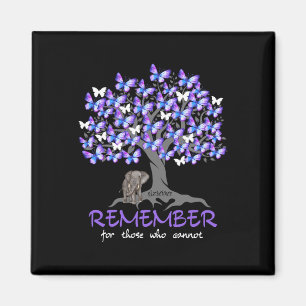 Heimerheimer Awareness Tee For Men And Women Purpl Magnet