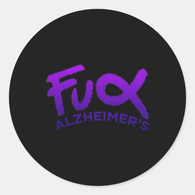 Heimerheimer Awarness Dementia  Classic Round Sticker (Front)