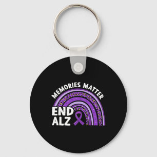 Heimerheimer Brain Awareness Memories Problem Purp Key Ring