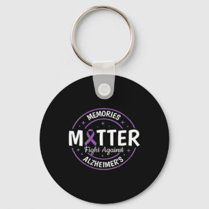 Heimerheimer Brain Awareness Memories Problem Purp Key Ring