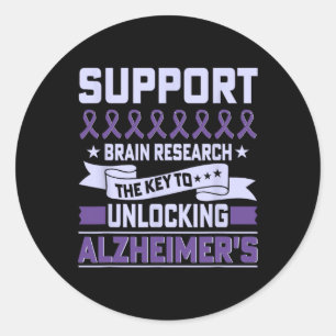 Heimerheimer Brain Injury Design Purple Heimerheim Classic Round Sticker