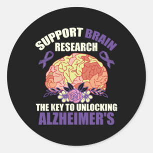 Heimerheimer Brain Injury Design Purple Heimerheim Classic Round Sticker
