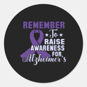 Heimerheimer Brain Injury Design Purple Heimerheim Classic Round Sticker