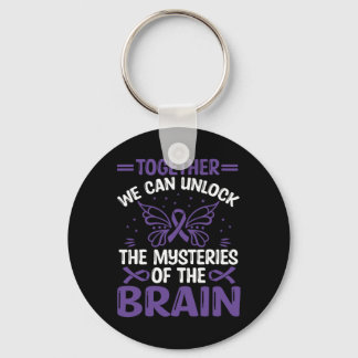 Heimerheimer Brain Injury Design Purple Heimerheim Key Ring