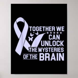 Heimerheimer Brain Injury Design Purple Heimerheim Poster