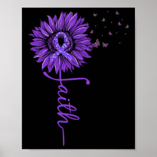 Heimerheimer Faith Sunflower Purple Heimerheimer’s Poster